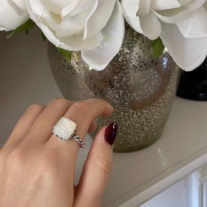 Mother of pearl Pandora ring